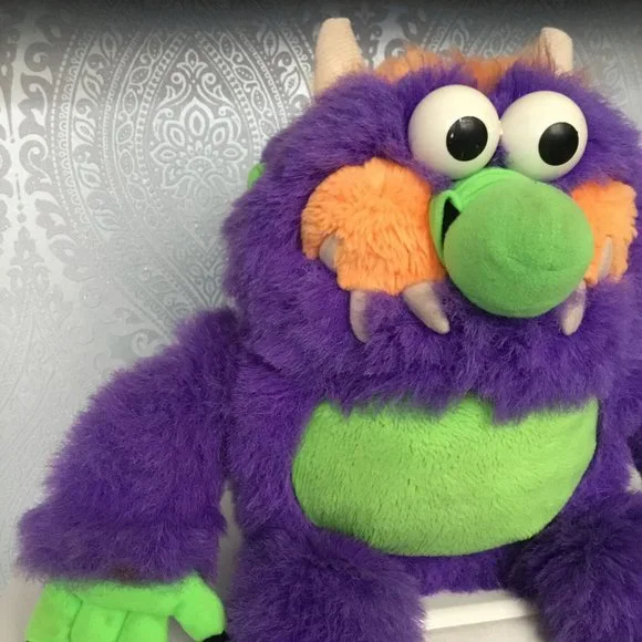rare European vintage My Pet monster plush toy purple stuffed animal retro - Picture 3 of 12